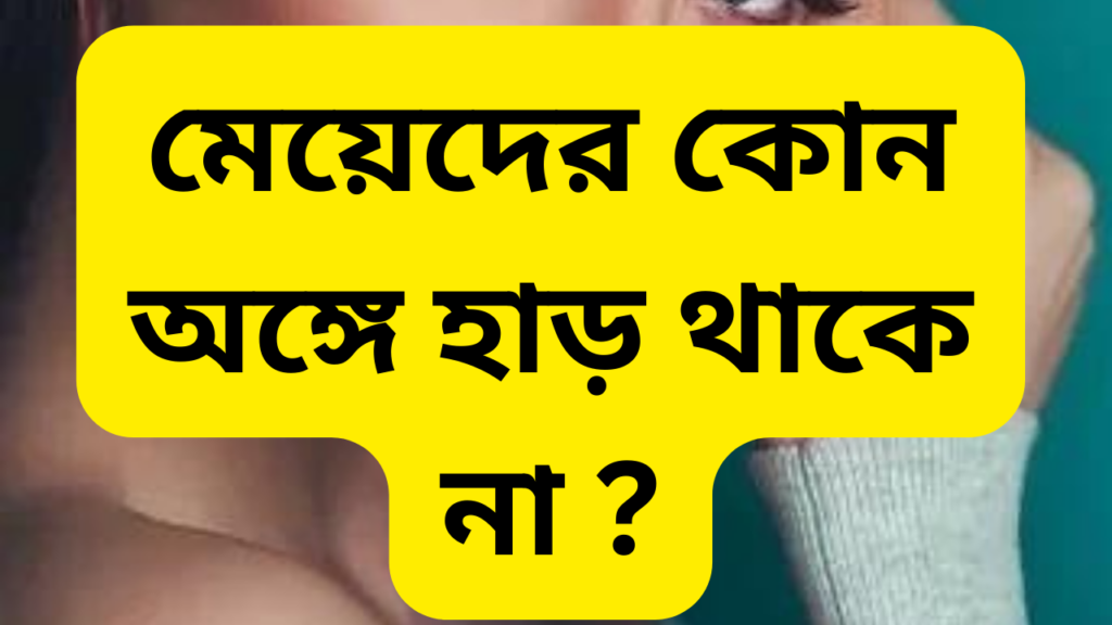 মেয়েদের কোন অঙ্গে হাড় থাকে না 1